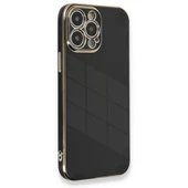 Apple İphone 13 Pro Max Kılıf Volet Silikon - Siyah thumbnail 1