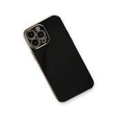 Apple İphone 13 Pro Max Kılıf Volet Silikon - Siyah thumbnail 3