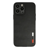 Apple İphone 13 Pro Max Kılıf Loop Deri Silikon - Siyah thumbnail 1
