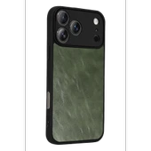 Apple İphone 17 Pro Max Aras Deri Kapak - Yeşil thumbnail 3