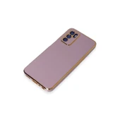 Oppo A16 Kılıf Volet Silikon - Mor thumbnail 4