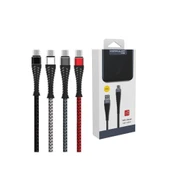S61 Micro Usb Kablo 1.2m 2.1a - Kırmızı thumbnail 2