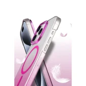 Apple İphone 15 Pro Max Glossy Magsafe Kapak - Mor thumbnail 3