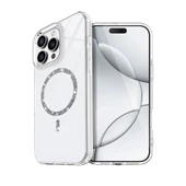 Apple İphone 16 Pro Max Live Diamond Magsafe Kapak - Şeffaf thumbnail 1