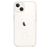 Apple İphone 15 Plus Kılıf Magneticsafe Şeffaf Silikon - Şeffaf thumbnail 2
