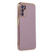Oppo A16 Kılıf Volet Silikon - Mor thumbnail 2