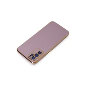 Oppo A16 Kılıf Volet Silikon - Mor thumbnail 3