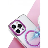 Apple İphone 15 Pro Max Glossy Magsafe Kapak - Pembe thumbnail 2