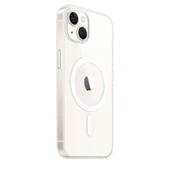 Apple İphone 15 Plus Kılıf Magneticsafe Şeffaf Silikon - Şeffaf thumbnail 1