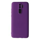 Xiaomi Redmi Note 8 Pro Kılıf First Silikon - Mor thumbnail 1
