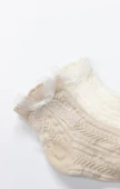 Fiyonklu Penye Soket Çorap 2li 10149 Bej thumbnail 3