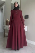 Rose Elbise Bordo thumbnail 8