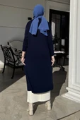 Manolya Lacivert Triko Hırka thumbnail 6