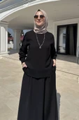 İpek Modal Takım Siyah thumbnail 4