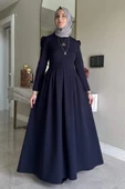 Rose Elbise Lacivert thumbnail 6