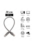 ERAT 30cm Kısa Cat6 Fabrikasyon Ethernet Lan Ağ Network Patch Kablo thumbnail 2