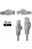 ERAT 30cm Kısa Cat6 Fabrikasyon Ethernet Lan Ağ Network Patch Kablo thumbnail 4