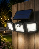 Hareket Sensörlü Solar Bahçe Lambası Güçlü LED Duvar Projektörü thumbnail 1