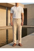 Old Money Keten Jogger Pantolon thumbnail 1