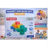 SH59837 MAGNET KÜP YAPI BLOK SETİ 20 PARÇA-ZRV thumbnail 1