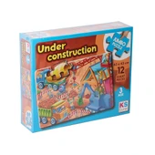 JP 314004 Under Construction Jumbo Puzzle 12 Parça thumbnail 1