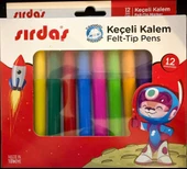 Sırdaş Keçeli Boya Kalemi 12'li 8012 thumbnail 1