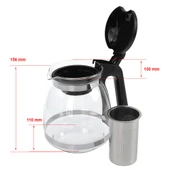 Çelik Süzgeçli Cam Demlik - 1500 ml thumbnail 2