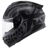 GIVI 50.X BONES MAT SİYAH-GRİ KASK thumbnail 1