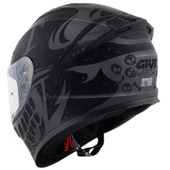 GIVI 50.X BONES MAT SİYAH-GRİ KASK thumbnail 2