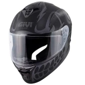GIVI 50.X BONES MAT SİYAH-GRİ KASK thumbnail 3
