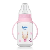 744 Wee Baby Kulplu PP Biberon 150ml Pembe thumbnail 1