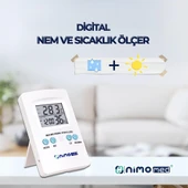 Dijital Saatli Nem ve Sıcaklık Ölçer (3 ADET) thumbnail 2