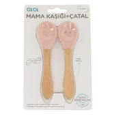 Mama Kaşığı + Çatal Pinky Pink thumbnail 3