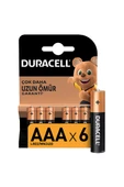 4 ADET Duracell 6' Lı İnce Pil AAA thumbnail 1