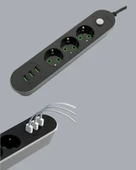 3 Usb Portlu Üçlü Priz Cxe103 thumbnail 4
