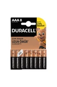 2 ADET Duracell Basic Alkalin AAA 8'Li İnce Pil thumbnail 1