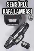 Kafa Lambası Kamp Lambası Sensörlü Şarjlı Ayarlanabilir thumbnail 2