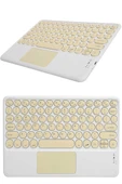 Bluetooth Touchpad Klavye Ultra İnce Taşınabilir Q Klavye thumbnail 5