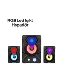 Renkli Led Işıklı Hoparlör thumbnail 1