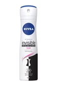 3 ADET  Nivea Deodorant Invisible Black&White Clear 150 ml thumbnail 1