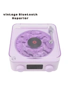Retro Bluetooth Hoparlör Mor thumbnail 1