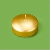 4'lü Yüzen Mum - Gold - 5 cm thumbnail 3