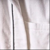 Soft Robe Bornoz - Beyaz - L/XL Beden thumbnail 3