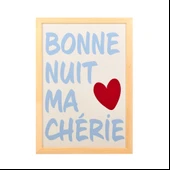 Deco Bold Hearts Duvar Panosu - Mavi - 40x60 cm thumbnail 2