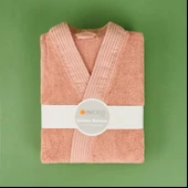 Soft Premium Unisex Bornoz - Gülkurusu - L / XL thumbnail 3