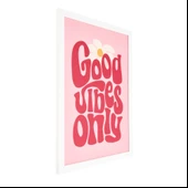 Deco Good Vibes Only Pano - Pembe - 30x40 cm thumbnail 3