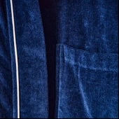 Soft Robe Bornoz - Lacivert - L/XL Beden thumbnail 3