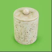 Bath Traverten Görünümlü Çöp Kovası - Gri - 2 lt thumbnail 3