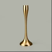 Golden Star Şamdan - Sarı - 17 cm thumbnail 1