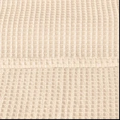 Soft Rete Tek Kişilik Pike - Krem - 160x220 cm thumbnail 2